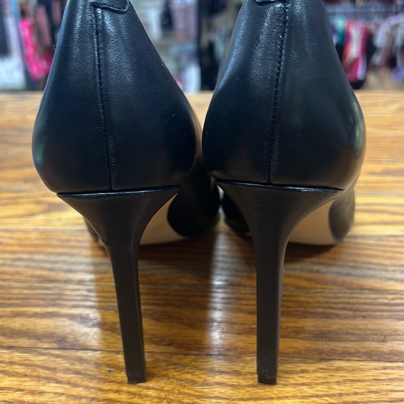 NINE WEST | Tatiana pointy toe leather pumps/heels black - Picture 10 of 16
